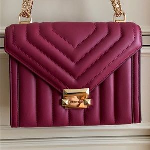 Whitney quilted leather convertible shoulder bag
